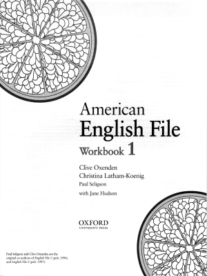 American English File 1 Workbook (1st edition)