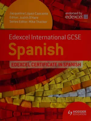 Edexcel International GCSE and Certificate Spanish
