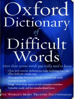 The Oxford Dictionary of Difficult Words